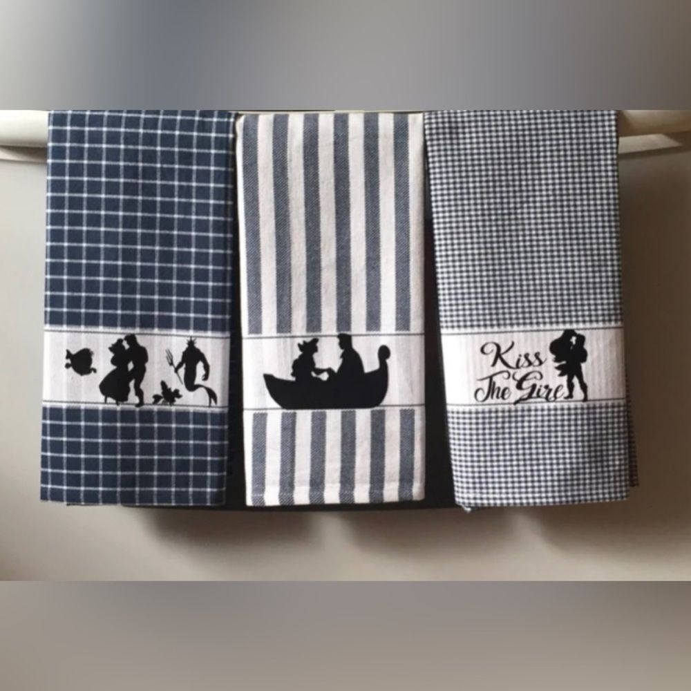 Decorative Little Mermaid Kitchen Towel set of 3